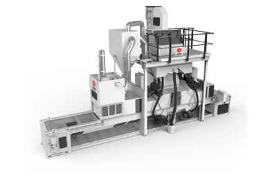 Picture for category AGTOS Wire mesh conveyor shot blast machine