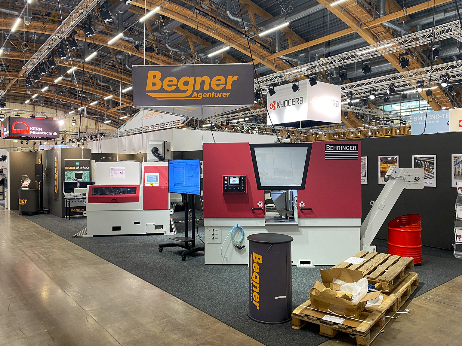Overview of the booth at Elmia Machine Tools 2024